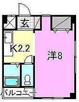 プランドール木屋町 201 号室 ｜ 愛媛県松山市木屋町2丁目（賃貸マンション1K・2階・22.27㎡） その2