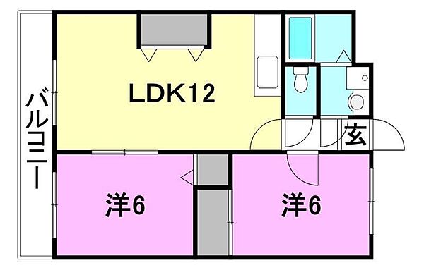 メジャーコートＭＹ 302 号室｜愛媛県東温市横河原(賃貸マンション2LDK・3階・56.50㎡)の写真 その2