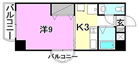 グリチネ・ドゥエ 601 号室 ｜ 愛媛県松山市和泉北3丁目（賃貸マンション1K・6階・27.20㎡） その2