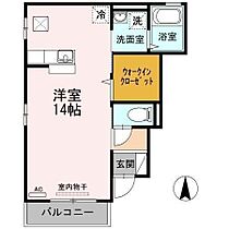 コーポセゾンＢ棟 101 号室 ｜ 愛媛県松山市土居田町（賃貸アパート1R・1階・36.16㎡） その2