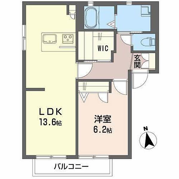 アピア古川北 201 号室｜愛媛県松山市古川北1丁目(賃貸アパート1LDK・2階・50.04㎡)の写真 その2