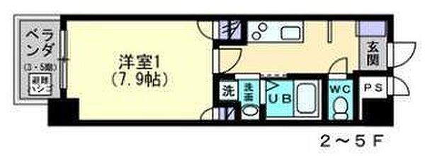 ミモザヒルズ古町 204 号室｜愛媛県松山市平和通6丁目(賃貸マンション1K・2階・28.20㎡)の写真 その2