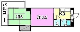 池田マンション 603 号室 ｜ 愛媛県松山市福音寺町（賃貸マンション2K・6階・34.58㎡） その2