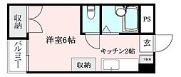 間取図画像 1K