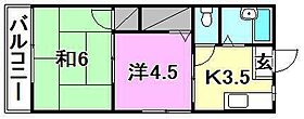 シティハイム 201 号室 ｜ 愛媛県伊予郡砥部町伊予郡原町（賃貸アパート2K・2階・27.74㎡） その1