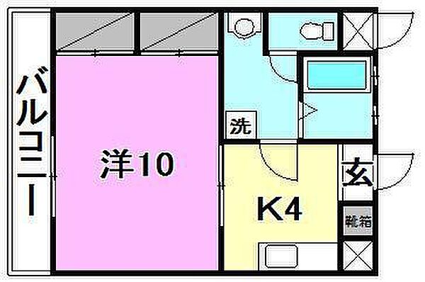 ボヌール福音 302 号室｜愛媛県松山市福音寺町(賃貸マンション1K・3階・33.12㎡)の写真 その2