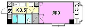 ベルメゾン古川1 206 号室 ｜ 愛媛県松山市古川南3丁目（賃貸マンション1K・2階・26.60㎡） その2