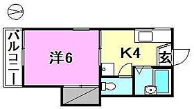 コーポ南 201 号室 ｜ 愛媛県松山市北井門3丁目（賃貸アパート1K・2階・23.14㎡） その2