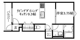 ＬＵＭＩＥＬＥ高岡 103 号室 ｜ 愛媛県松山市高岡町（賃貸アパート1LDK・1階・31.05㎡） その2