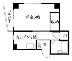 道後パークサイド 201 号室 ｜ 愛媛県松山市岩崎町2丁目（賃貸マンション1K・2階・23.40㎡） その1