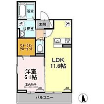 ラウレア 205 号室 ｜ 愛媛県松山市桑原1丁目（賃貸アパート1LDK・2階・43.66㎡） その2