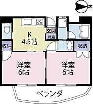 アップルリング 301 号室 ｜ 愛媛県松山市宮西3丁目（賃貸マンション2K・3階・38.34㎡） その2