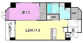 ジュエルミサワ・15 205 号室 ｜ 愛媛県松山市美沢2丁目（賃貸マンション1LDK・2階・52.21㎡） その2