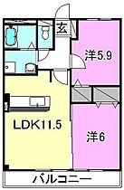 フォブール来住2 304 号室 ｜ 愛媛県松山市来住町（賃貸マンション2LDK・3階・52.17㎡） その2