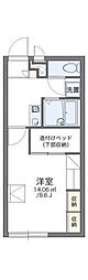 レオパレスMOMO 1Kの間取図画像