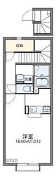 LEONEXT桜ツインB 1Kの間取図画像