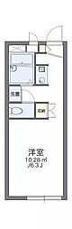 レオパレスアイ 1Kの間取図画像