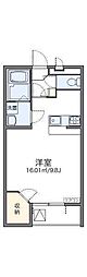 レオパレスドウージェーム 1Kの間取図画像