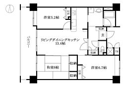 Ｊ’ｃｉｔｙ岩崎 1階3LDKの間取り