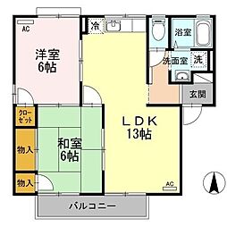 間取図画像 2LDK
