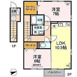 間取図画像 2LDK
