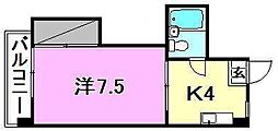 間取図画像 1K
