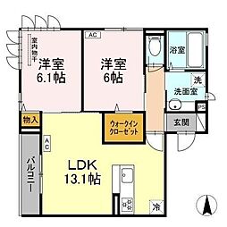 間取図画像 2LDK