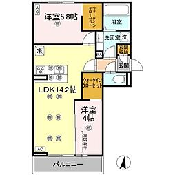 間取図画像 2LDK