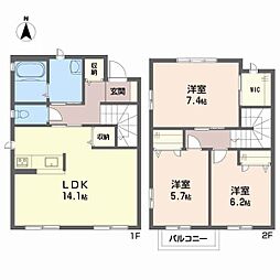 サウス・ヴィエント　Ｂ棟 1階3LDKの間取り