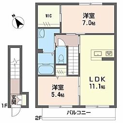 間取図画像 2LDK