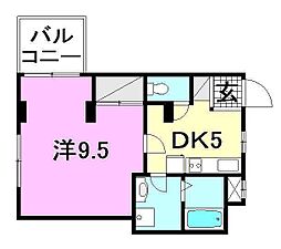MCマンション 1DKの間取図画像