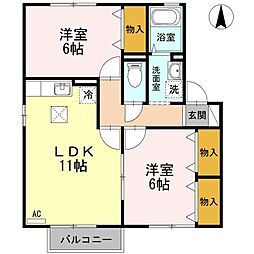 間取図画像 2LDK