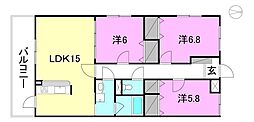 間取図画像 3LDK