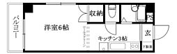 BLESS木屋町 1Kの間取図画像