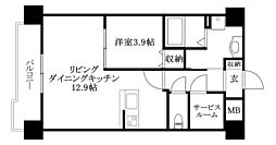 モンテルーチェ千舟町 503 号室 5階1SLDKの間取り