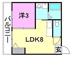 間取図画像 1LDK