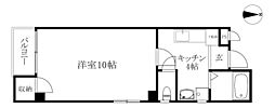 CHARTHEIM 1Kの間取図画像