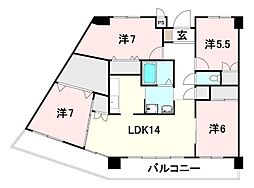 ロイヤルアネックスシエナ 4LDKの間取図画像