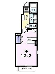 サンリットヒル ワンルームの間取図画像