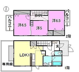ミュージア・アソシエ 3LDKの間取図画像