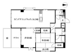 パストラル21 2LDKの間取図画像