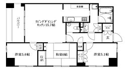 アルファステイツ市駅前 3LDKの間取図画像