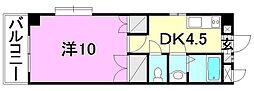 キャッスルエアポート 1DKの間取図画像