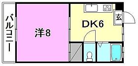 第一朝日ビル 402 号室 ｜ 愛媛県松山市萱町5丁目（賃貸マンション1DK・4階・28.09㎡） その2