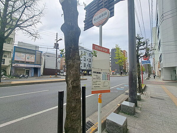 画像30:松山商業前 バス停