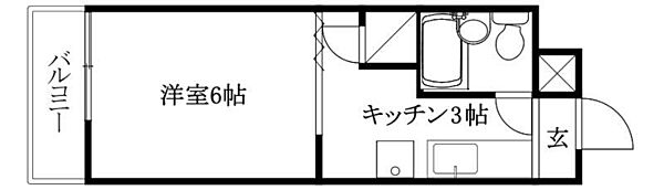 リベラル萱町 105 号室｜愛媛県松山市萱町6丁目(賃貸マンション1K・1階・20.00㎡)の写真 その2