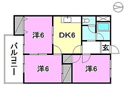間取図画像 3DK