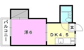 北星ハイツ 105 号室 ｜ 愛媛県松山市山越町（賃貸アパート1DK・1階・21.00㎡） その2