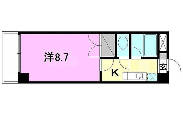 ハオス．ベハーゲン 502 号室｜愛媛県東温市志津川(賃貸マンション1K・5階・26.22㎡)の写真 その2