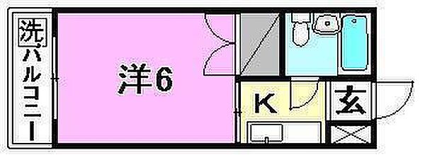 マ・メゾン束本 305 号室｜愛媛県松山市束本1丁目(賃貸マンション1K・3階・16.47㎡)の写真 その2